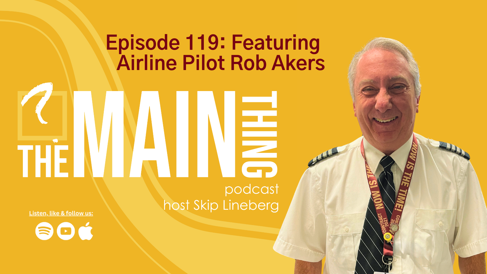 Photo of airline pilot Rob Akers