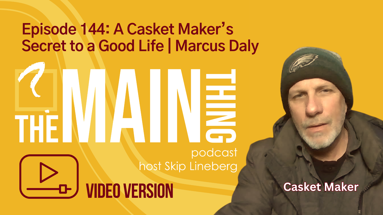 Click cover image to access the video podcast with Marcus Daly